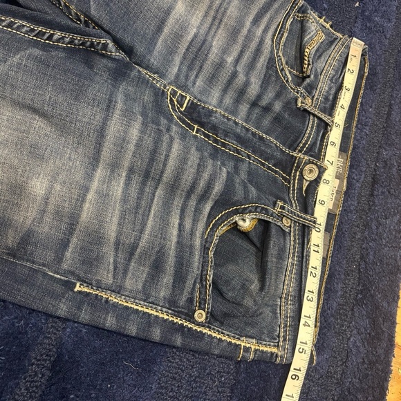 BKE Jake Straight Legs Men’s 33L Blue Denim Jeans - Picture 8 of 10